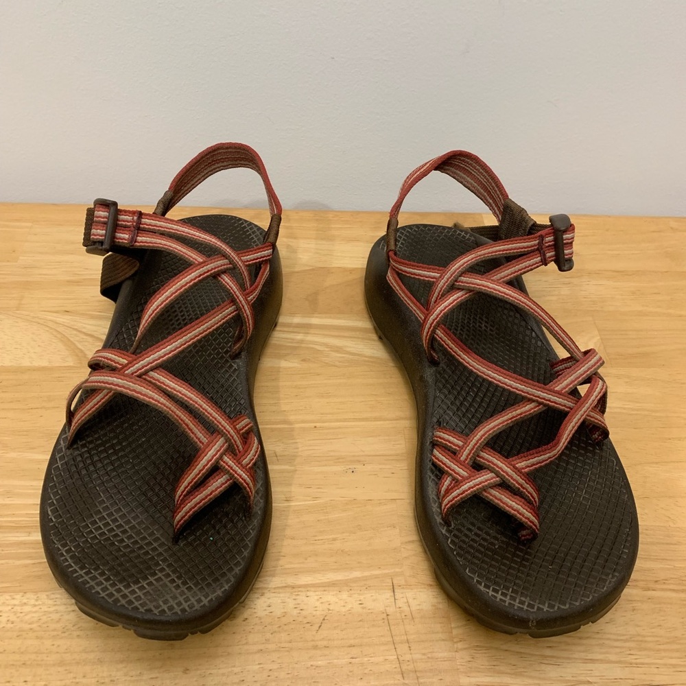 Authentic Chacos - Red and Brown